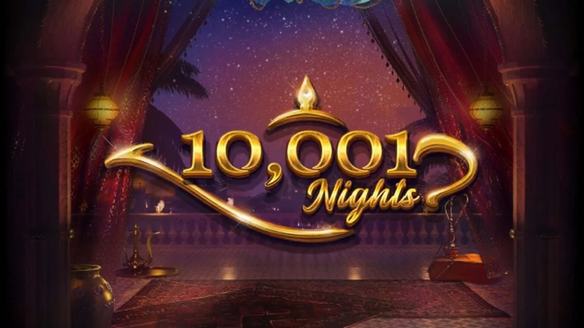 Tampilan visual slot 10,001 Nights dengan tema Timur Tengah